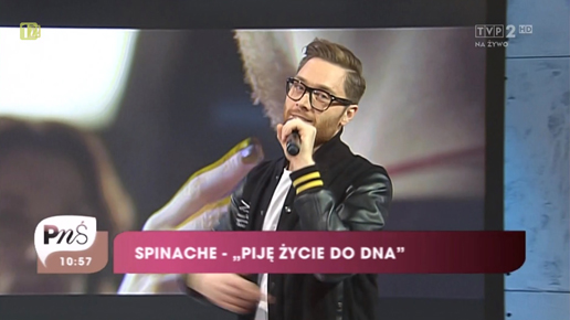 Spinache, "PIJĘ ŻYCIE DO DNA" LIVE - PYTANIE NA ŚNIADANIE - TVP2
